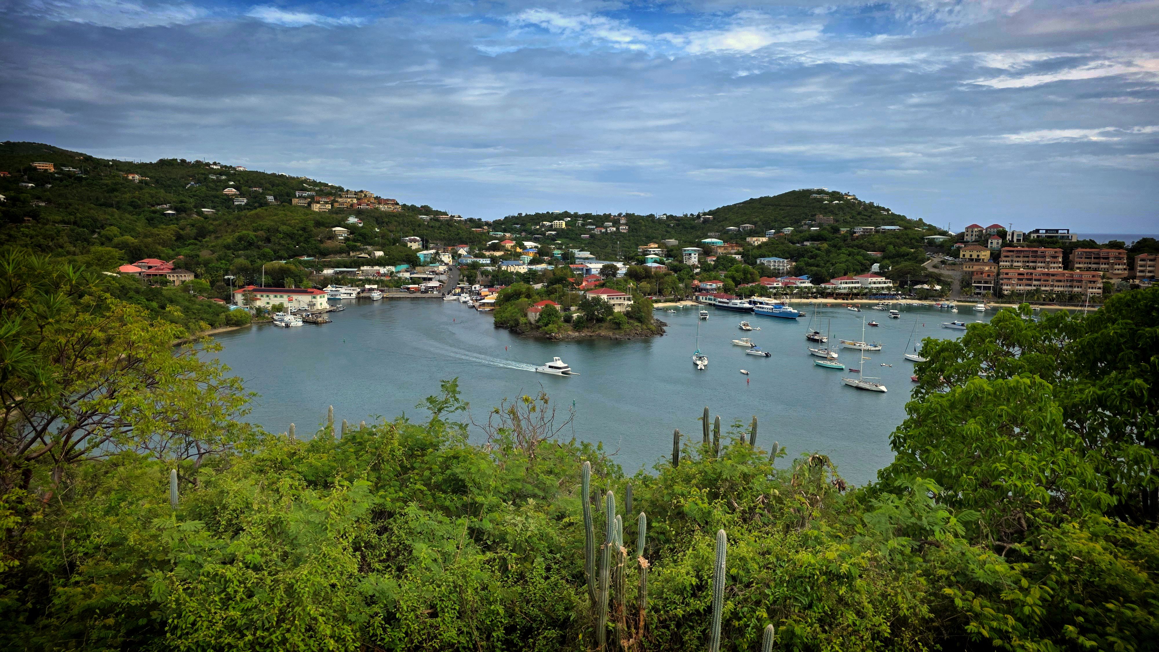 Cruz Bay from Lind Point Trail